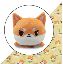 Plushie Tote Bag: Orange Ramen Tote Bag + Orange Shiba Inu Plushie
