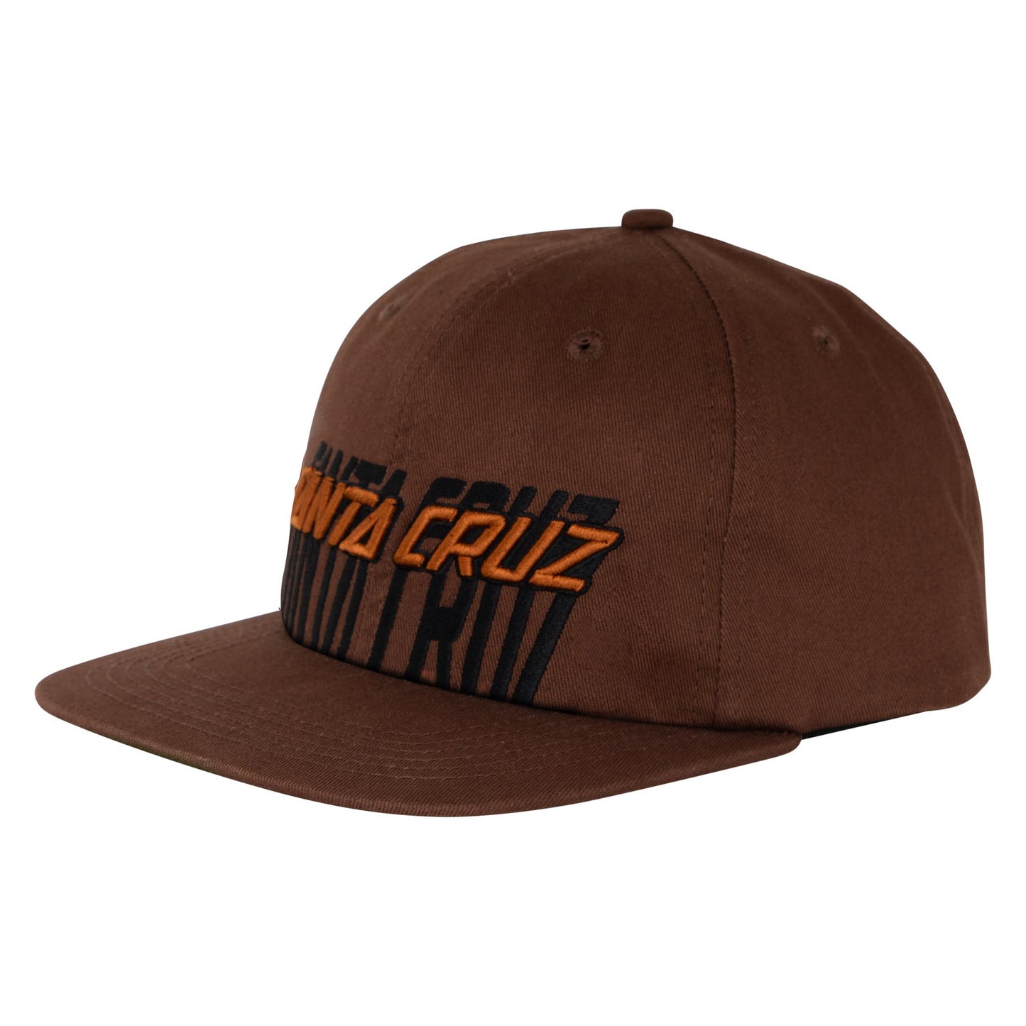 Stretched Strip Snapback Unstructured Hat Unisex Terracota