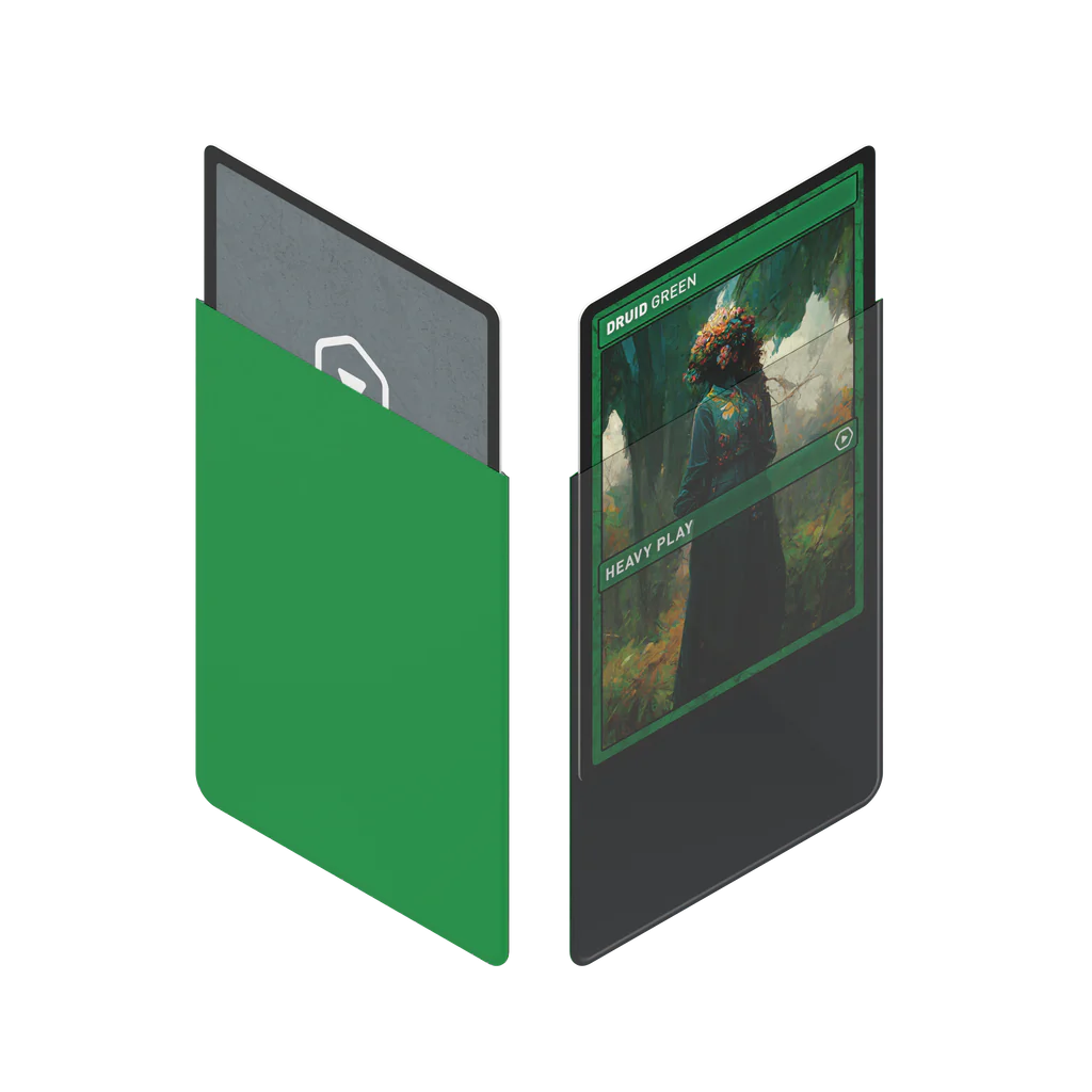 Heavy Play: Curved Sleeves: Druid Green Standard (100ct)