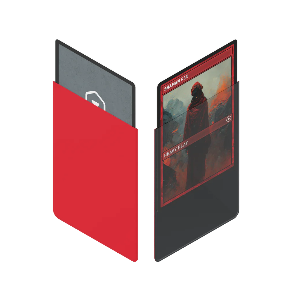Heavy Play: Curved Sleeves: Shaman Red Standard (100ct)