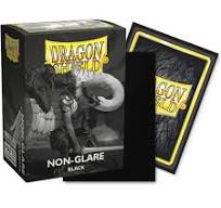 Dragon Shield Dual Matte Non-Glare Black (100ct) Protective Sleeves