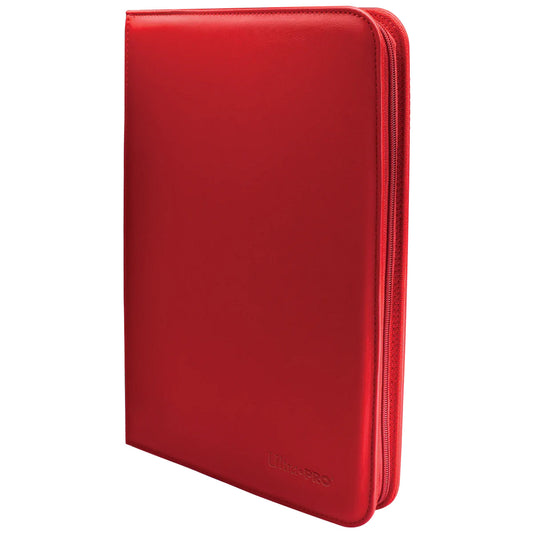 Ultra Pro: (9Pkt) Vivid Pro Binder: Zippered: Red