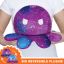 BIG Reversible Octopus Plushie: Happy Blue Gradient and Angry Galaxy