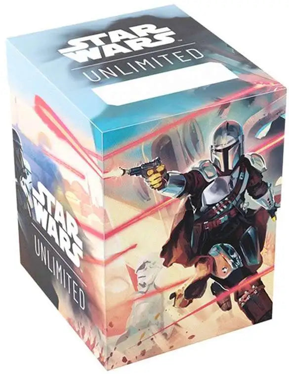 Star Wars: Unlimited Trading Card Game Official Accessory The Mandalorian & Moff Gideon Soft Crate Deck Box