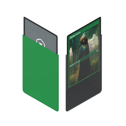 Heavy Play: Curved Sleeves: Druid Green Standard (100ct)