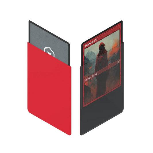 Heavy Play: Curved Sleeves: Shaman Red Standard (100ct)