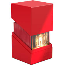 Ultimate Guard Deck Case Boulder Standard Size Solid Red 100Ct
